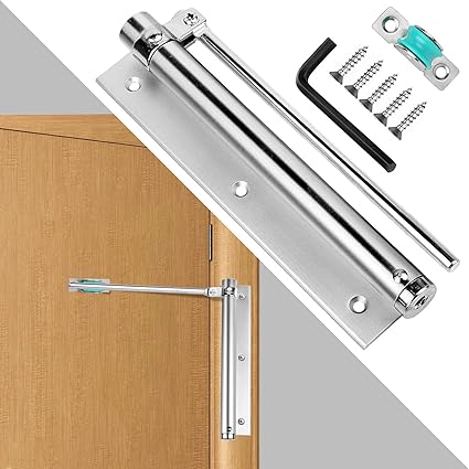 JIVRIX Safety Spring Door Closers - Heavy Duty Steel Automatic