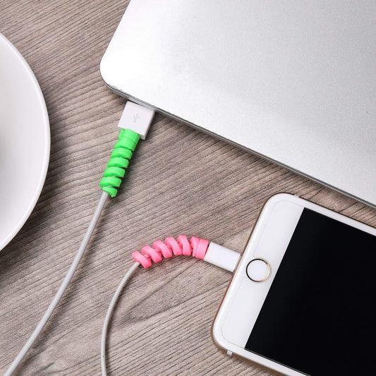 Spiral Charger Cable Protector Data Cable Saver Charging...