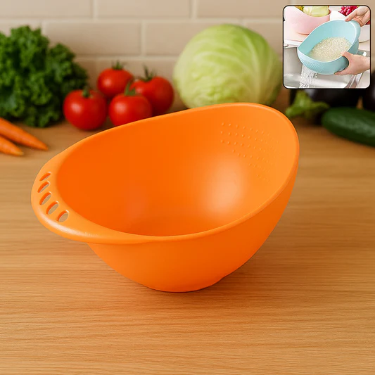 Virgin Rice Bowl Durable Plastic Strainer, Water Strainer...