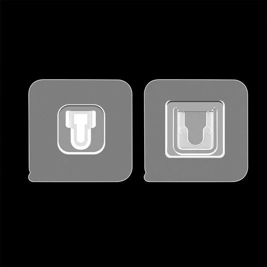 Adhesive Plastic Wall Hooks - Heavy Duty (1...