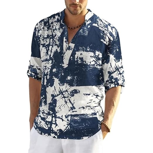 Bellstone Men's Cotton Blend Solid Regular Fit Full Sleeve Short