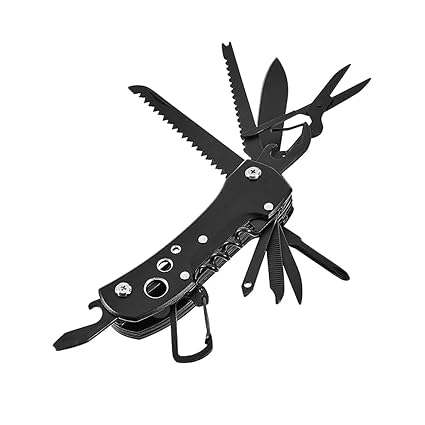 amazon basics 15-in-1 Multi-Tool Pocket Knife with Nylon Sheath