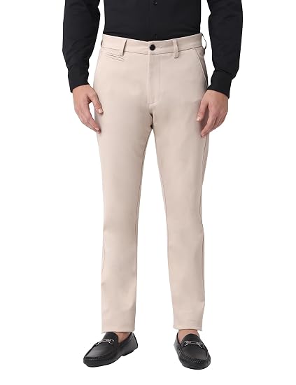FYLTR Men’s Casual Trousers - Fourway Stretch Pants | Slim