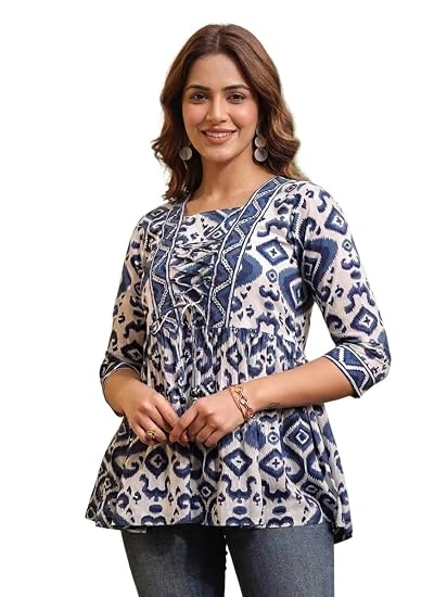 NAINVISH Regular Fit Printed Shirt Top Women | Tops Stylish