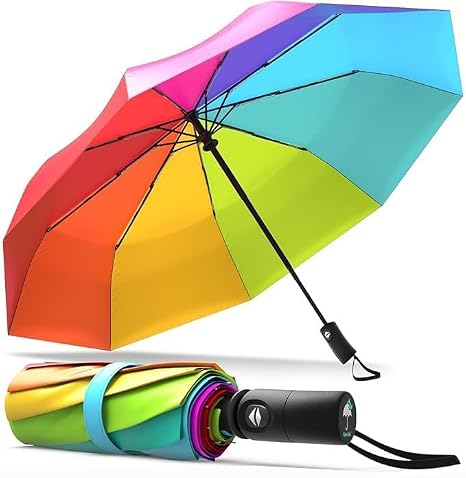 Windproof Travel Compact Umbrella-Automatic Umbrellas for Rain-Compact Folding Umbrella,Small Portable