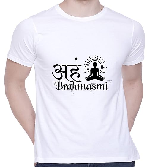 CreativiT Graphic Printed T-Shirt for Unisex Aham Brahmasmi Tshirt |
